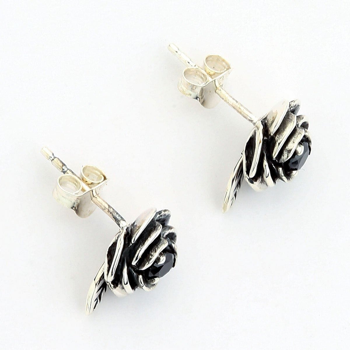 Rose Stud Earrings Solid 925 Sterling Silver | Rose stud earrings, Sterling  silver, Solid 925 sterling silver